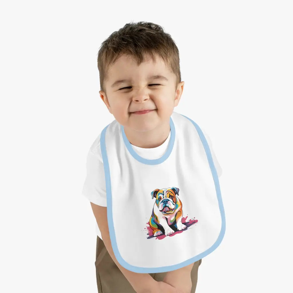 Pawsitively Soft Bulldog Baby Bib - Kids clothes