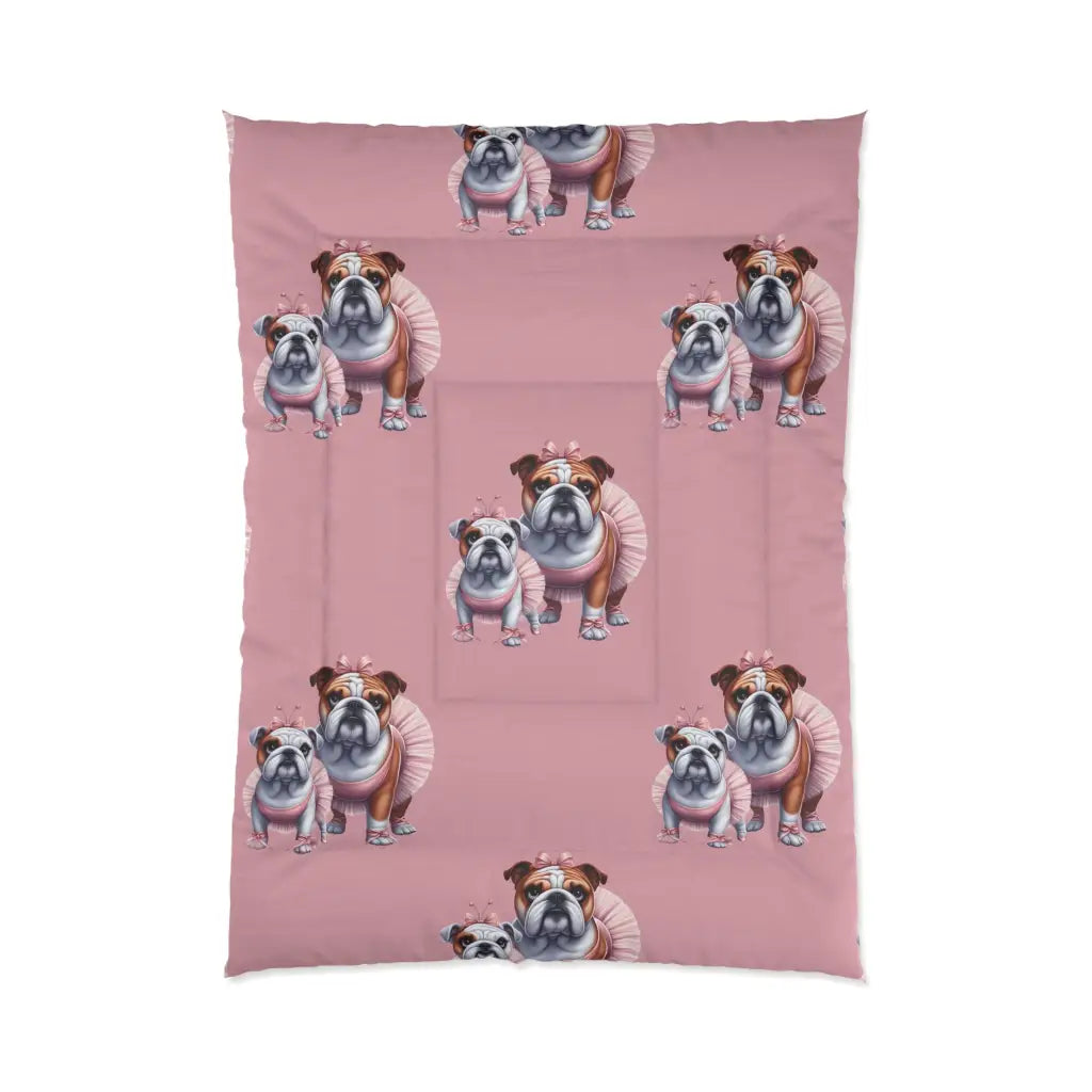Pink Tutu Bliss Bulldog Comforter - Dream in Delight 68’