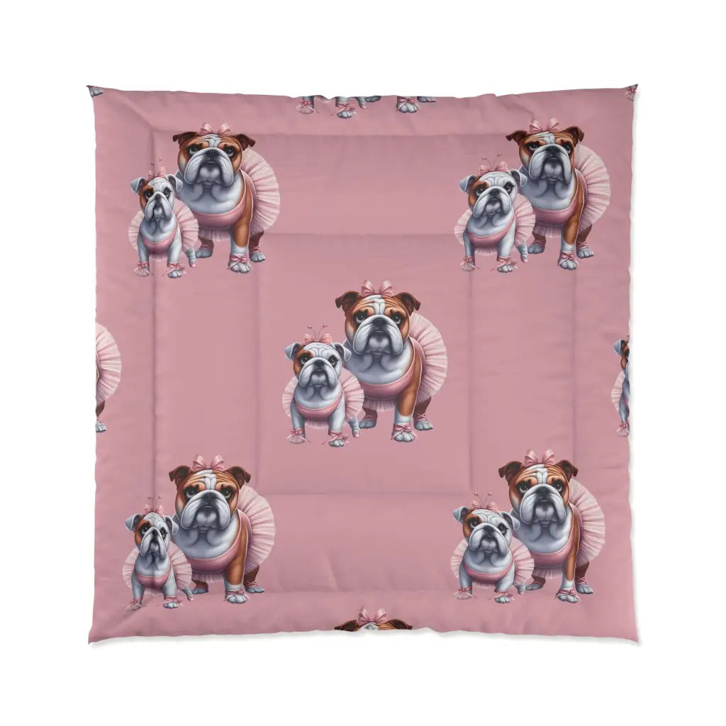 Pink Tutu Bliss Bulldog Comforter - Dream in Delight 104’