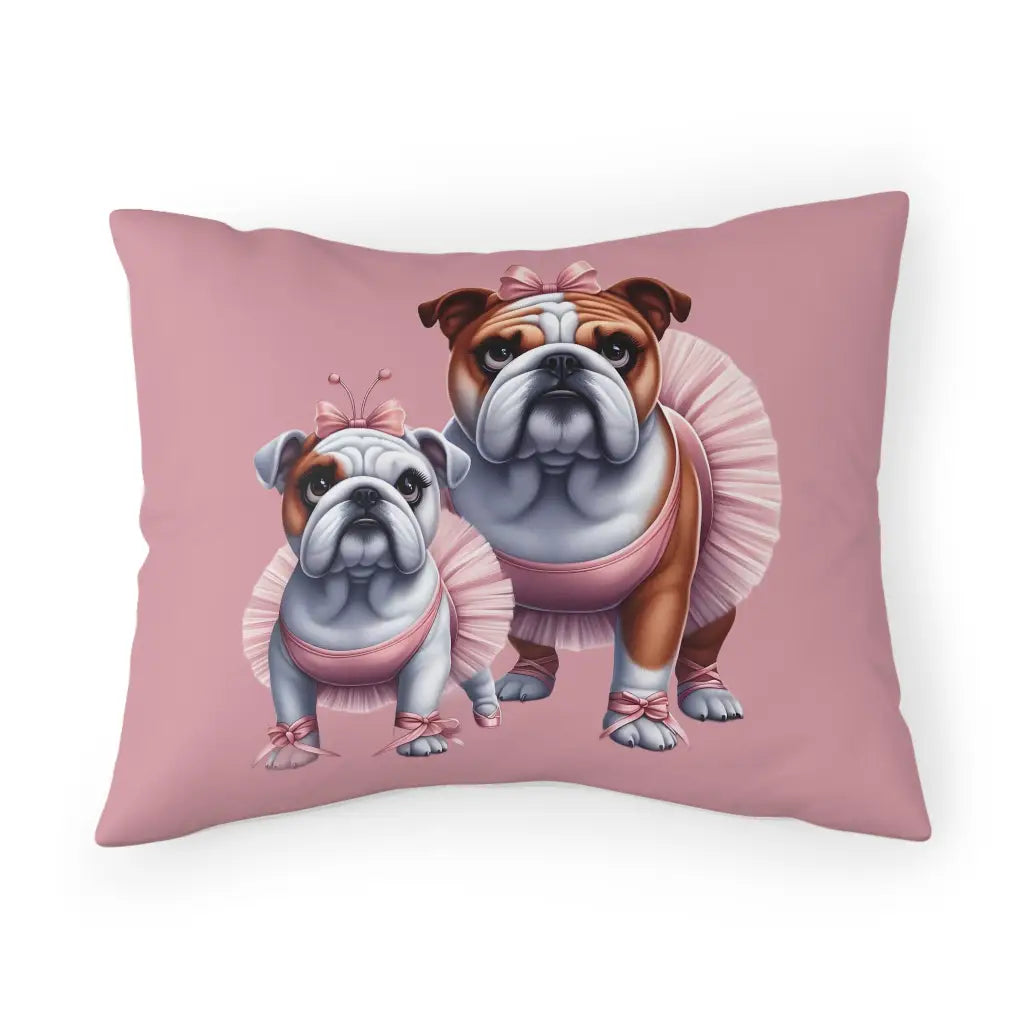 Pink Tutu Bliss Bulldog Pillow Sham - Elegance in Every