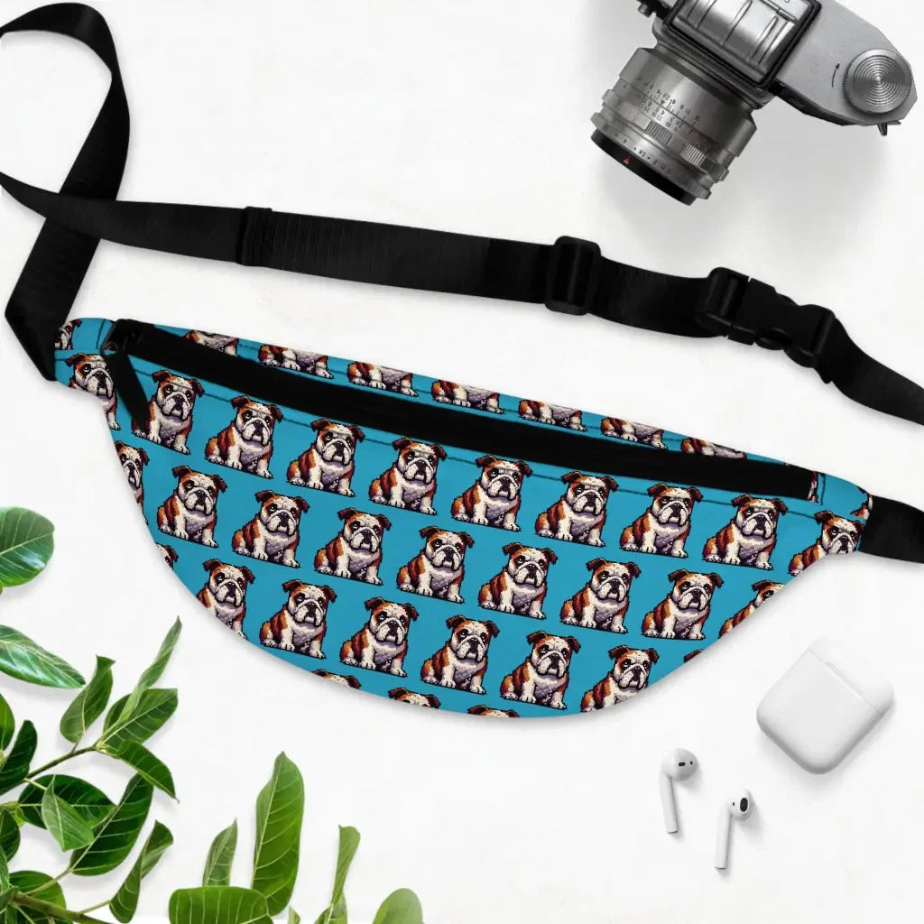 Pixel Paw-fection Fanny Pack: Bulldog Bliss on the Go!