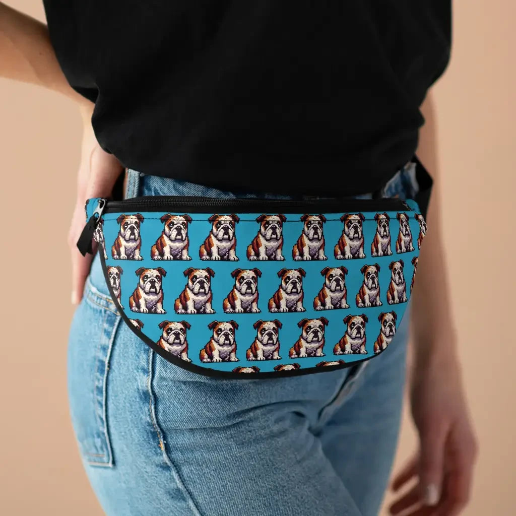 Pixel Paw-fection Fanny Pack: Bulldog Bliss on the Go!