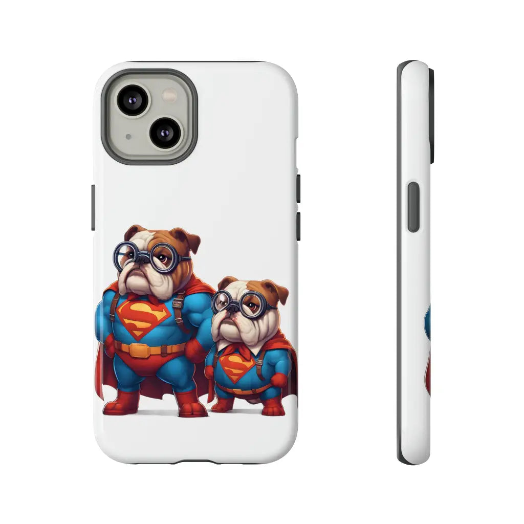 Superdog & Pup Dynamic Duo Phone Case - iPhone 14 / Glossy