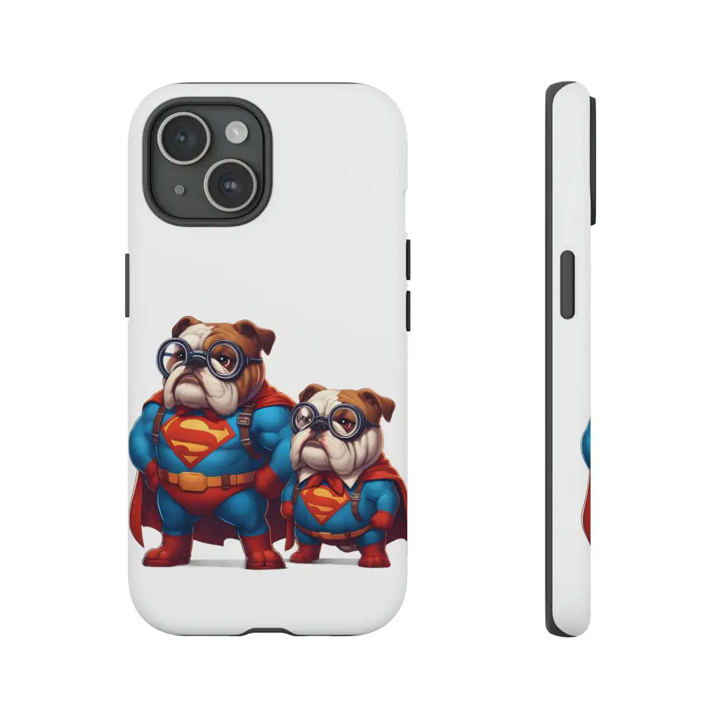 Superdog & Pup Dynamic Duo Phone Case - iPhone 15 / Matte