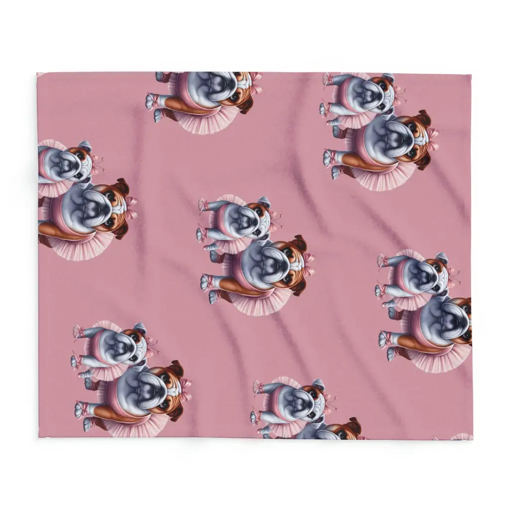 Tutu Bliss Bulldog Arctic Fleece Blanket - Snuggle in Style