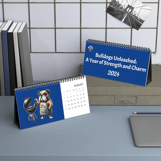 Bulldog Majesty 2024 Desk Calendar: A Yearlong Celebration