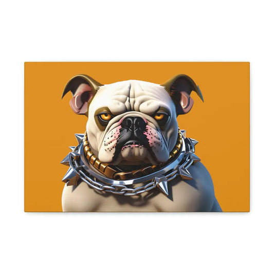 Rebel Bulldog Attitude Canvas: A Bold Statement in Canine