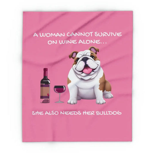 Snuggle Up in Bulldog Bliss – Wine Lover’s Fleece